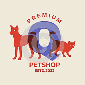 Dog And Cat In The Middle Alphabet Q