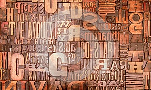 Alphabet print letters character