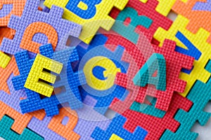Alphabet puzzle pieces,Toys for enhancing development