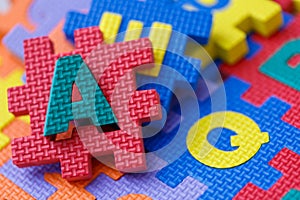 Alphabet puzzle pieces,Toys for enhancing development