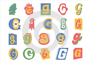 Alphabet Ransom Note G Collection