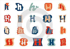 Alphabet Ransom Note H Collection