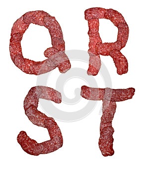 Alphabet of salami