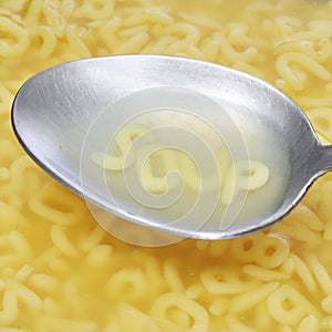 Alphabet soup photo