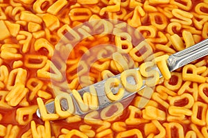 Alphabet Spaghetti Spelling Low Cost