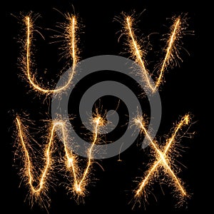 Alphabet sparkler