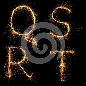 Alphabet sparkler