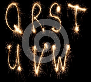 Alphabet sparkler
