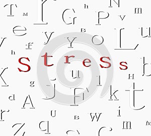 Alphabet stress background