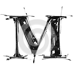 Alphabet symbol - letter M