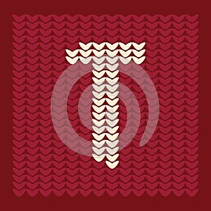 alphabet t. Vector illustration decorative design