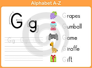 Alphabet Tracing Worksheet photo