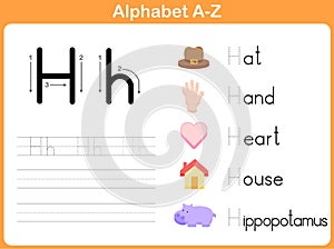 Alphabet Tracing Worksheet photo