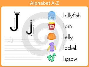 Alphabet Tracing Worksheet photo