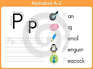 L'alfabeto tracciamento una lettera 