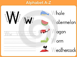 Alphabet Tracing Worksheet photo