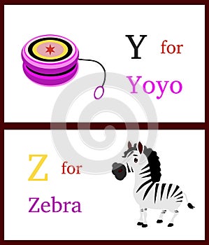 Alphabet Y and Z