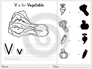 Alphabet A-Z Tracing and puzzle Worksheet, Exercises for kids - Coloring book