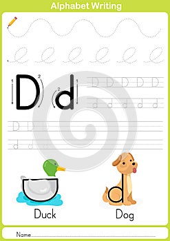 Alphabet A-Z Tracing Worksheet, Exercises for kids - A4 paper ready to print