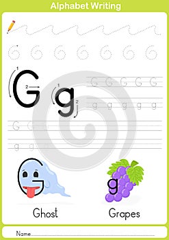 Alphabet A-Z Tracing Worksheet, Exercises for kids - A4 paper ready to print