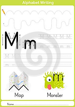 Alphabet A-Z Tracing Worksheet, Exercises for kids - A4 paper ready to print