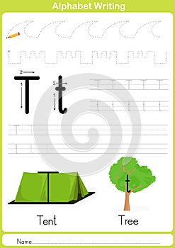 Alphabet A-Z Tracing Worksheet, Exercises for kids - A4 paper ready to print