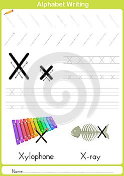 Alphabet A-Z Tracing Worksheet, Exercises for kids - A4 paper ready to print