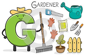 Alphabeth occupation - Letter G - Gardener