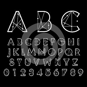 Alphabetic fonts and numbers