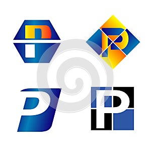 Alphabetical Logo Design Concepts. Letter P