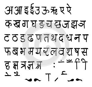 Alphabets Hindi