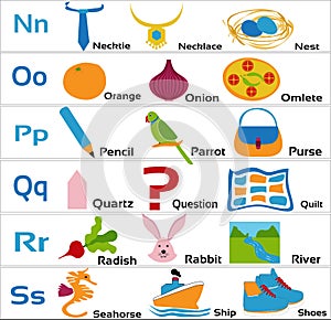 Kindergarten-alphabets-nopqrs for small children photo