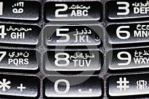 Alphanumeric Cellphone Keypad Dial With Sanskrit Text