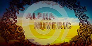 alphanumeric text written on multicolored abstract background