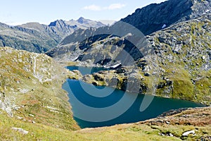 Alpin lake at Maggia valley