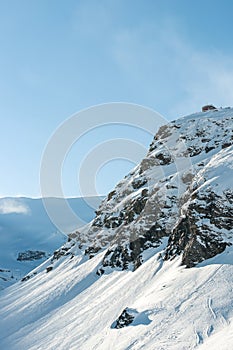 Alpine Alps mountain landscape at Soelden