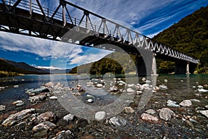 Alpine bridge - New Zealand