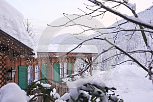 Alpine Cabin in Winter