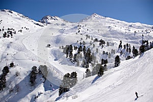 Alpine downhill slope