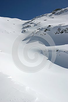 Alpine fresh snow