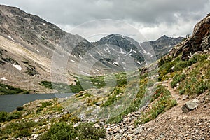 Alpine Hiking Trail at Upper Blue Lake