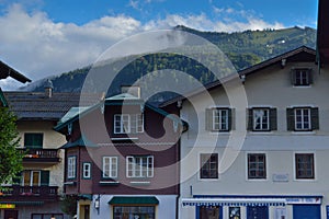 Alpine houses of Sankt Gilgen, Austria