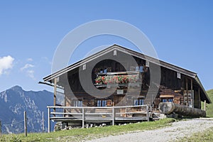 Alpine hut on the Maroldschneid