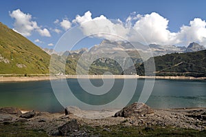 Alpine hydroelectric basin