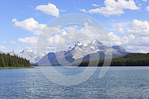 Alpine lake in Canadian Rockies