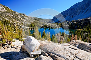 Alpine lake in East Sierra California