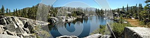 Alpine Lake Panorama in the Sierra Nevada's photo