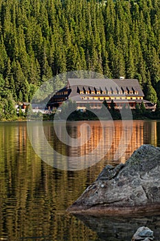 Popradske pleso lake valley in Tatra Mountains, Slovakia, Europe