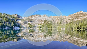 Alpine Lake Reflection, Sawtooth National Recreation Area, ID photo