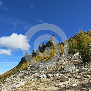 Alpine lake region of the enchantments of Washington state